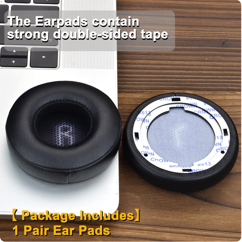 defean E35 E45bt Ear Pads - defean Replacement Ear Cushion Pillow Parts Cover Compatible with JBL E35 E45bt E45 Bluetooth Wireless Headphone, Softer Leather,High-Density Noise Cancelling Foam (Black) - Image 5